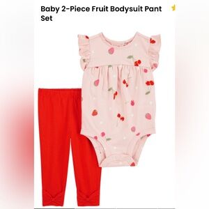 Carters 2-Piece Fruit Bodysuit Pant Set